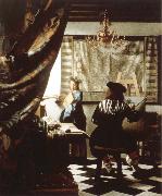 Jan Vermeer the artist s studio oil painting